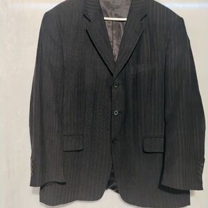 Zagato Signature Collection Striped Blazer Sport Coat Jacket Mens Size 42S